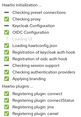 hawtio initialization